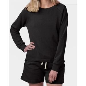 Alternative Apparel  8626NM Women's XS Lazy Day LS Pullover Black NWOT